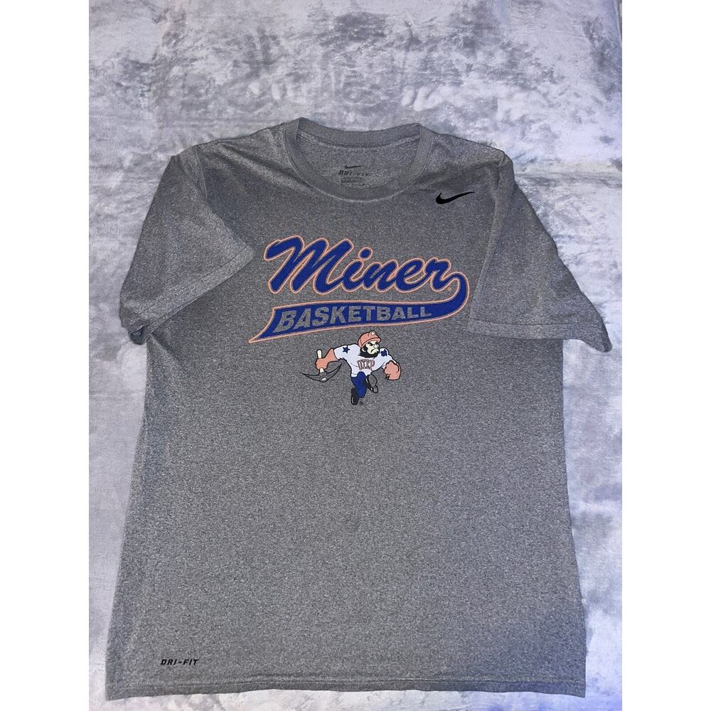 Utep Miners Basketball Nike Dri-Fit Tee Paydirt Pete